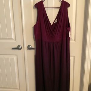 NWT purple ombré maxi dress